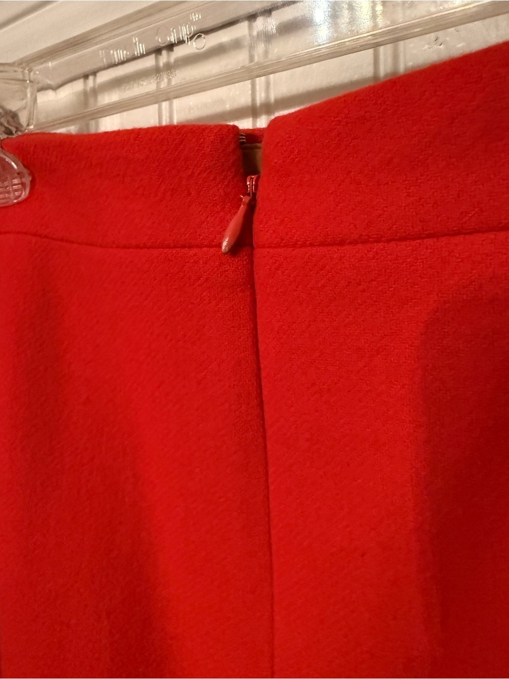 J. Crew The Pencil Skirt Red Wool 12 - Picture 3 of 5